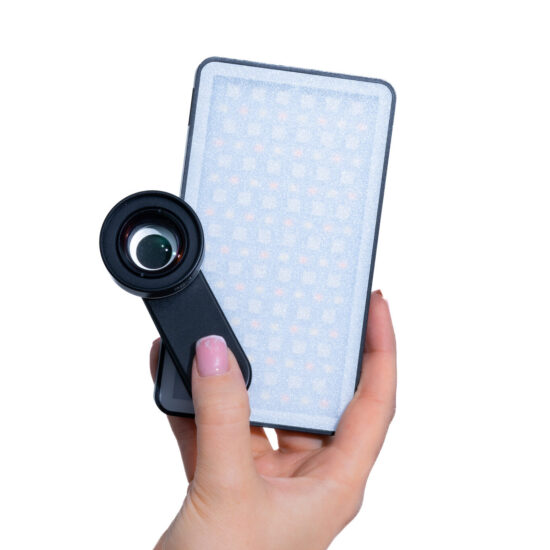 content pro kombo makro lensi ja led-valgusega cristel studio